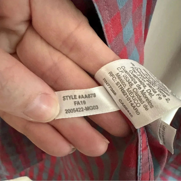 J. Crew Slim Flex Wash Men’s Long Sleeve Casual Plaid Button Down Shirt Sz M GUC - Picture 5 of 6